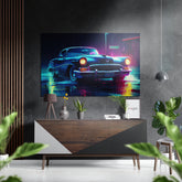 Classical Car Brushed Aluminum Dibond Wall Art.